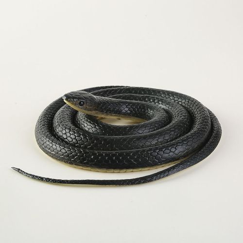 Jouet Creatif De Serpent En Caoutchouc Doux Pour Soulager Le Stress Et L'anxiété Noir (120cm) Jouet D'après-Midi Pour Soyez-Enfant Again