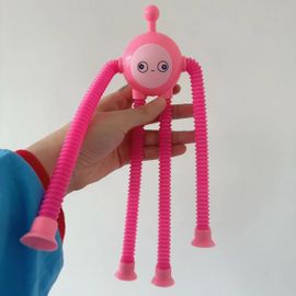 Jouet De Stress Lumineux En Forme D'oeuf Encolure Élastique Pour Soulagement Du Stress Décontractant Jouet Éducatif Original Pink