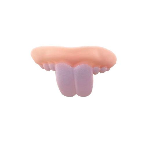 Jouet De Fête D'halloween Pour Dentiers: Petit Lapin Jouet Dentaire Pranking En Plastique Doux Couleur Lapin Dentaire