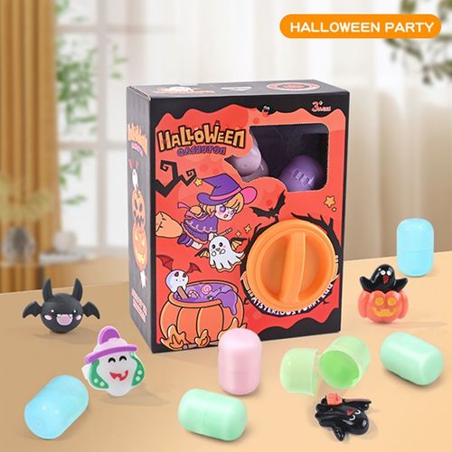 Machine À Encraser Les ?ufs Halloween-Noël Pour Enfants Jouet De Poupée À Piquer Boîte Cadeau Incolore Costume De Fête D'halloween