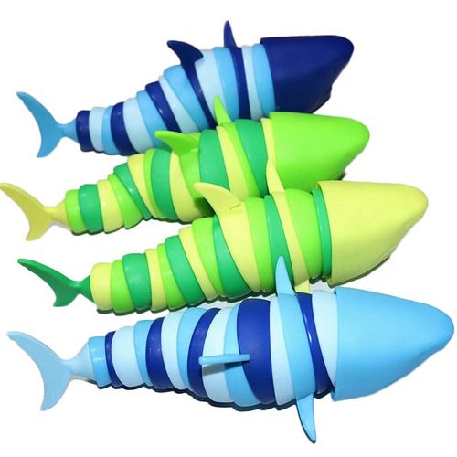 Jouet De Soulagement De Stress Tiktok Populaire Imitation De Requin Et De Dauphin Pour Enfants Éducatif Et Scientifique Avec Lampe Et Sac D'emballage