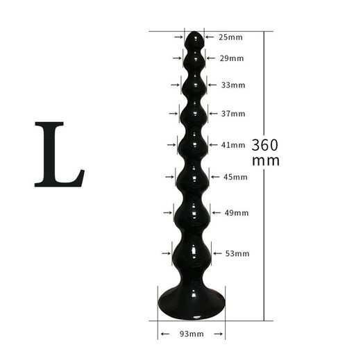 Jouet De Fesses Super Long En Perles Pour Hommes Et Femmes Accessoire Sexuel Pour Porte De Fesses En Gros Couleur Noire