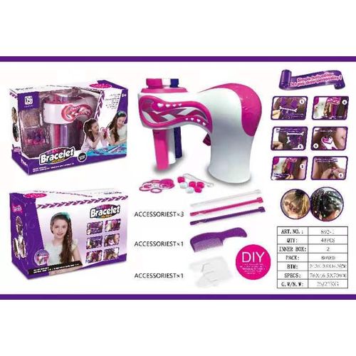 Machine À Coller Des Strass Blingbling Jouet De Coiffure Pour Filles Jouet De Maquillage Transfrontalier Technique De Trois Tresses