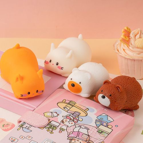 Ours En Peluche Sourire Pour Soulager Le Stress Jouet De Détente Pour Enfants Cadeau Sous Pression De La Fabrique Boîte Unique
