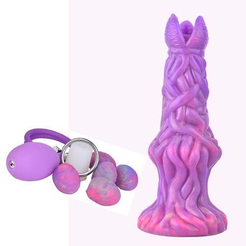 Jouet Sexuel Auto-Stimulant Pour Femmes Culot De Silicone Lumineux La Nuit En Couleurs Forme Oddite D'incubation De L'ovule Accessoires Gonflables Inclus
