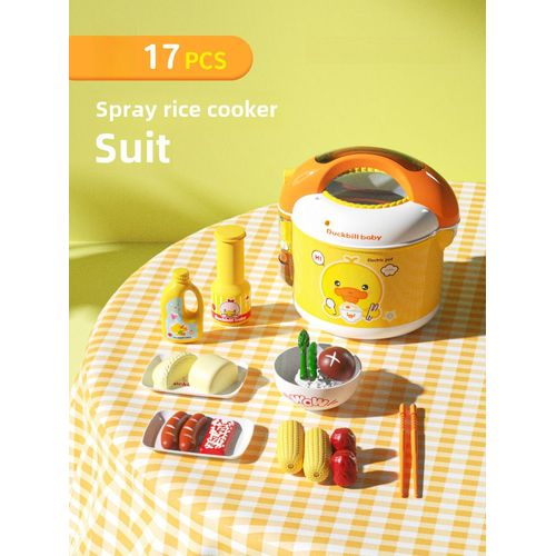 Jouets De Cuisine Pour Enfants Miniature De La Cuisine De Canard Jouets D'interaction Pour La Cuisine Couleur 220-3 Set De Jouets De Cuisine Pour Enfants 17 Pièces 0.8kg
