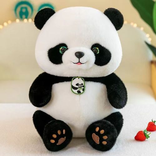 Jouet En Peluche Panda Bebe Mignon Grand Panda Imitation Poupée Insipide Jouet Pour Enfants Poupée En Tissu Noir Hauteur 120cm