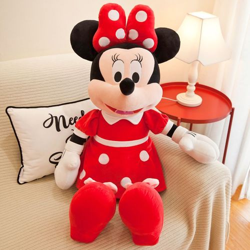 Poupée En Peluche Mickey Mouse Nouvelle Collection Jouet Pour Couple Poupée De Fête Colorée Mickey Rouge Hauteur 130cm Poids 3.6kg