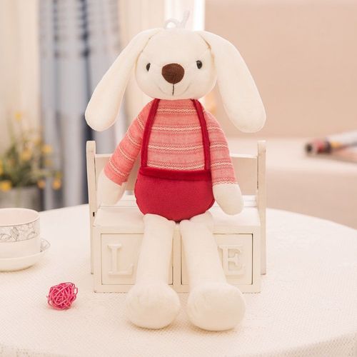 Jouet En Peluche Épais De Lapin Pour Soulager Le Stress Et L'anxiété Cadeau D'activité Pour Amoureux De Lapin Jouet En Tissu De Lapin Rouge De 70 Cm