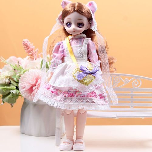 Poupée De Princesse Pour Filles Avec Boîte Cadeau De 30cm Poupée Musicale Changeante En Style Lolita Avec N?ud Fly Pour Décoration D'intérieur