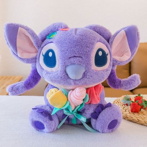 Poupée En Peluche Stitch De Dessin Animé Couleur Violette 90cm3.3kg Pour Exportation En Gros Jouet En Peluche Doux Et Moelleux