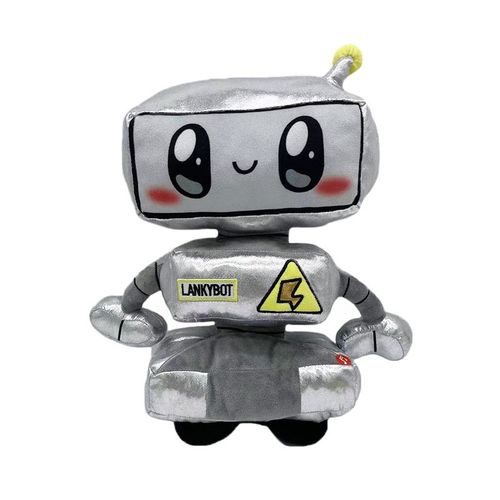 Poupée En Peluche Lanky Box Series Mécanique Avec Boîte En Carton Personnage De Renard Chat Transformateur Taille 35x28cm Couleur Lanky Box Robot