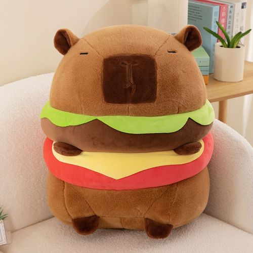Jouet En Peluche Mignon De Cochon De Hamburger Et De Raton Laveur Pour Anniversaire Des Garçons Et Des Filles Hauteur 60cm Couleur Hamburger