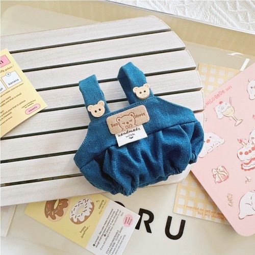 Vêtements D'ours Mignons En Coton Pour Poupées 10cm15cm20cm Avec Bandoulière Et Pantalon Pour Hommes Et Femmes Couleur Ours