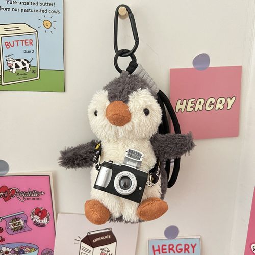 Ours En Peluche Doux Jouet De Pendentif Pour Sac À Dos Caméra Pingouin De 12 Cm Envoyé Gratuitement Sur Tiktok/Redbook/Taobao