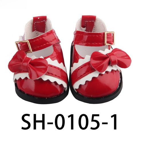 Chaussures De Poupée En Coton 20cm Accessoires Pour Poupée Exo N?ud Papillon De 5.5cm Chaussures De Poupée De 14 Pouces Couleur Sh-0105-1