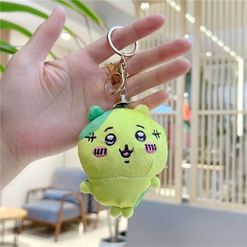 Ours De Peluche Auto-Moquant De La Série Petit Pieds Soupes En Verre À Feu Doux Jouet De Clé En Couleur Verte Claire Et Doré De 10 Cm Environ