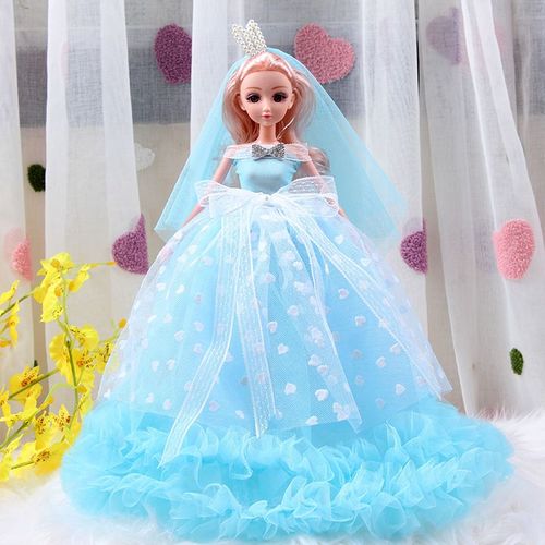 Poupée Barbie Royal Couronne Princesse Rouge Et Blanche-Neige Ensemble Cadeau Pour Enfants 45cm Couleur Bleu Hauteur Approximative