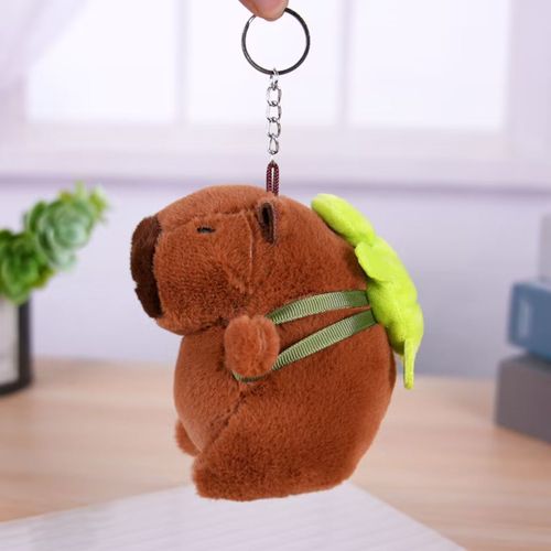 Jouet En Peluche Mignon De Petite Loutre Amuse Cadeau Créatif Et Mignon En Plastique Pour Clé Avec Sac À Dos De Tortue Noire