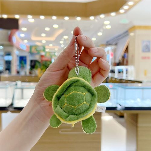 Porte-Clés Mignon Petit Tortue En Métal Doré Jouet De Jeu Cadeau Pour Enfants Accessoire De Poupée De 9cm