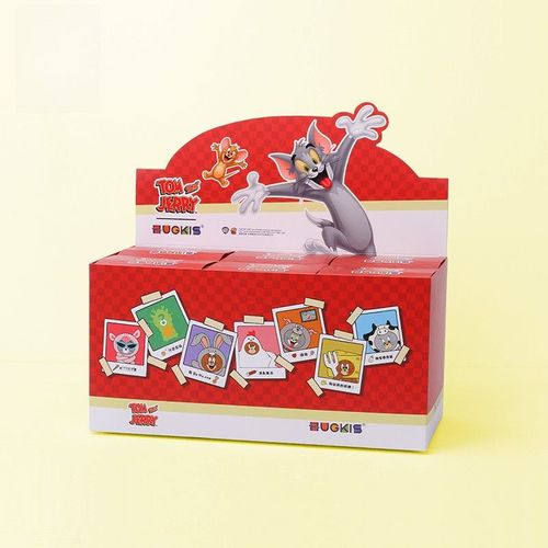 Peluches Authentiques De Chat Et Souris En Boîte Blindée Jouets De Poche Pour Bureau Et Décoration De Table Cadeau Pour Petite Amie Ensemble De 6 Pièces Non Répliqué