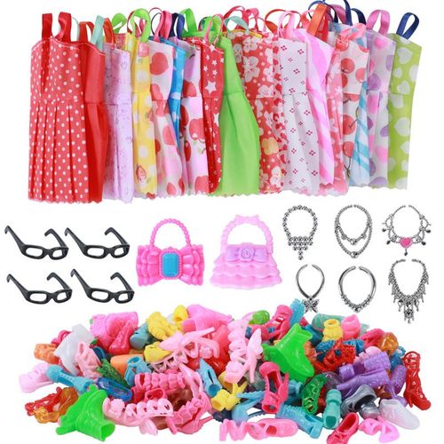 Ensemble De 32 Pièces De Vêtements Et Chaussures Pour Poupées Barbie Pour Filles Jouets D'accessoires De Poupées Wish Amazon Ensembles De 10 Pièces De Vêtements Pour Poupées Utilisés Avec Des Matériaux De Qualité