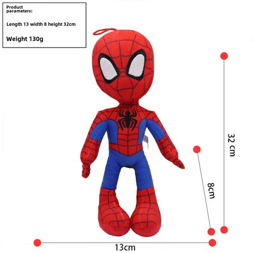 Jouet En Peluche Spider-Man Super-Héros De Film Universel Jouet Parallèle À L'espace Spandex Rouge Vif De Spider-Man Livraison Gratuite