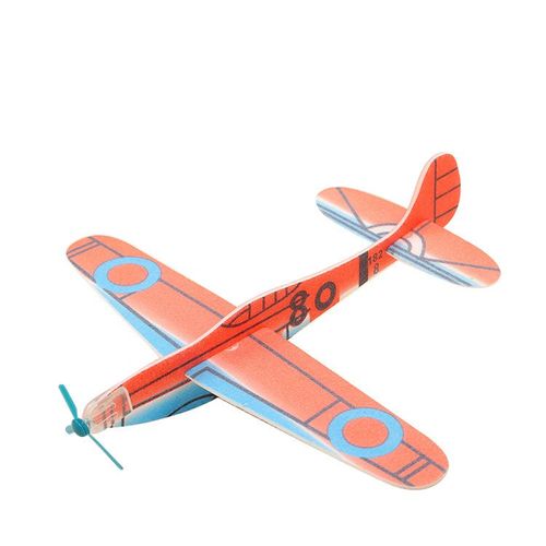 Avion De Glissière Rotatif Diy Fabriqué Directement Par L'usine Jouet D'assemblage D'avion En Mousse De Couleurs Mélangées