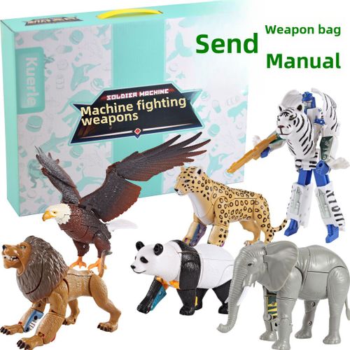 Robot Animal En Forme De Lion Lion Véritable Kaierle Jouet Éducatif De Transformation Pour Enfants Cadeau À Emporter Ensemble De Six Couleurs