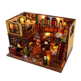 Maison De Jouet Pour Enfants En Assemblage Diy Grand Modèle De Maison En Morceaux À Empiler Pour Soulager Le Stress Et Éduquer En Gros Couleur Td45