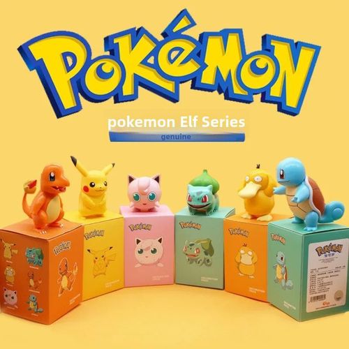 Pièce De Collection Pokemon Snorlax Jumbo En Boîte Sommeil De Pikachu Mignon De Canard-Dragon Jenny Turtuche Magique Artisanat En Gros Couleur Pokemon Six Pièces Ensemble