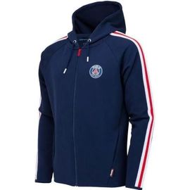 6 Ans - Veste Sweat Zippé À Capuche - Paris Saint Germain - Enfant - Bleu - Manches Longues - Football