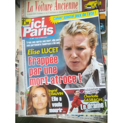 Ici Paris 3601 De 2014 Lucet,Casiraghi,Dechavanne,Fontaine,Tex