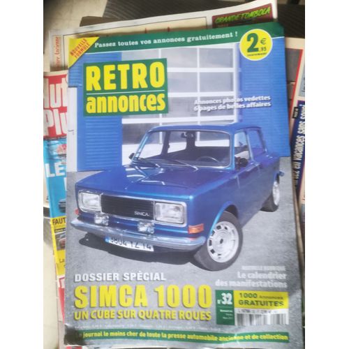 Retro Annonces 32 De 2013 Simca 1000