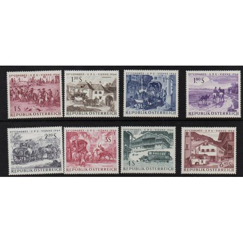 Autriche Timbres Congrès De L' Union Postale Universelle 1964