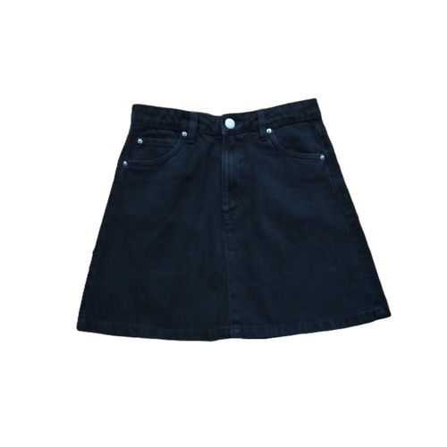 Jupe Trapèze En Jean Noir 36 Neuve