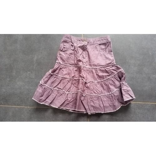 Jupe Coton 5 Ans Violet À Volants