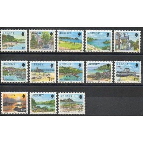Jersey - 1989 - No 457/469 - 12 Timbres - Sites