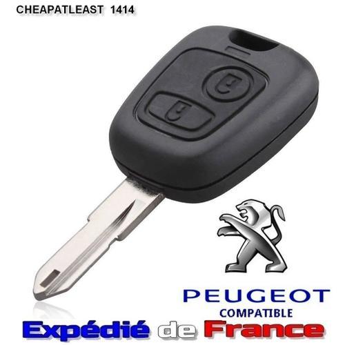 Peugeot 206 Coque de Clé à Distance 2 Boutons NE73 Lame