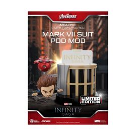 Marvel - Figurine Mini Egg Attack The Infinity Saga Stark Tower Series Tony Stark & Mark Vii Suit Pod Mod 12 Cm