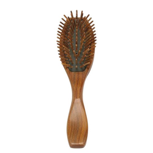 Brosse À Cheveux En Bois De Bois Naturel Démêlant À La Main Peigne À Cheveux Avec Boîte Cadeau 