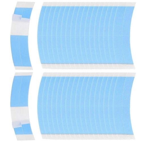 36 Pcs Perruques Dentelle Bande Double Face Cheveux Bleu Poids Léger Quart Perruque En Dentelle Imperméable Super Styling