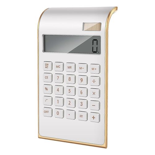 Calculatrice, Design mince et élégant, Électronique de bureau/domestique, Calculatrice de bureau à double alimentation, Po solaire