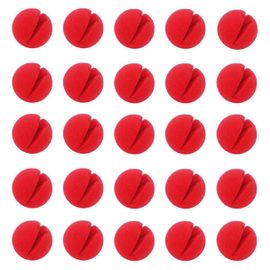 30pcs 2x2inch Cosplay Nez Rouge Clown Nez Pour Costume De Fête Fournitures Noël