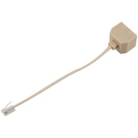 Adaptateur de séparateur de filtre RJ11 mâle vers double RJ11 femelle