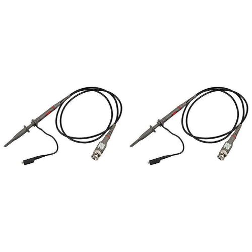 2X P6100 BNC Oscilloscope Sonde 100MHz Haute Précision Portée Analyseur Alligator Clip Sondes Test Lea