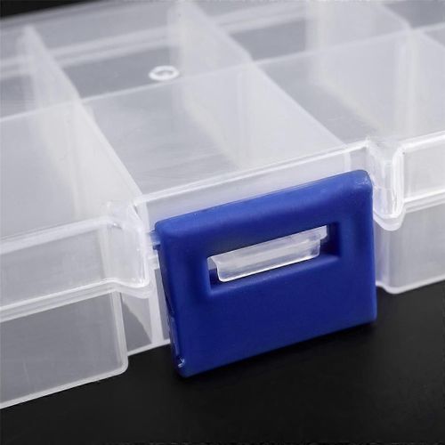 4 X 1 À 10 Compartiments En Plastique Boîte De Rangement Transparente Pour Perle Broche Bijoux Outils Petit Accessoire