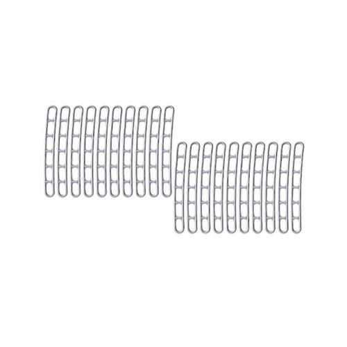 20 Pcs Auvent Échelle Bande Flexible 6 Compartiment Auvent Camping Fixation Tension pour Tente En Plastique O