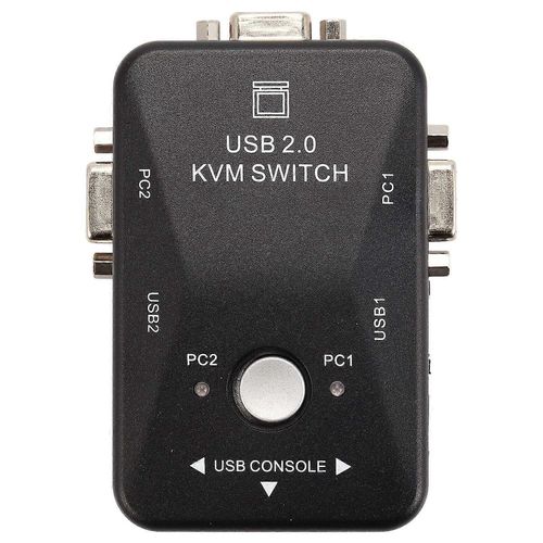 Usb Kvm Switch Switcher 2 Port Vga Svga Switch Box Usb 2.0 Souris Clavier 1920X1440 Switch Box