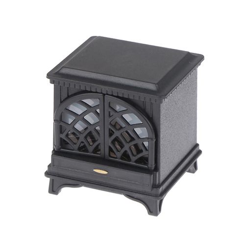 1/12 Miniature Cheminée Mini Feu Européen Place Modle Jouets Meubles Faire Semblant Jouer Maison De Poupée Déco